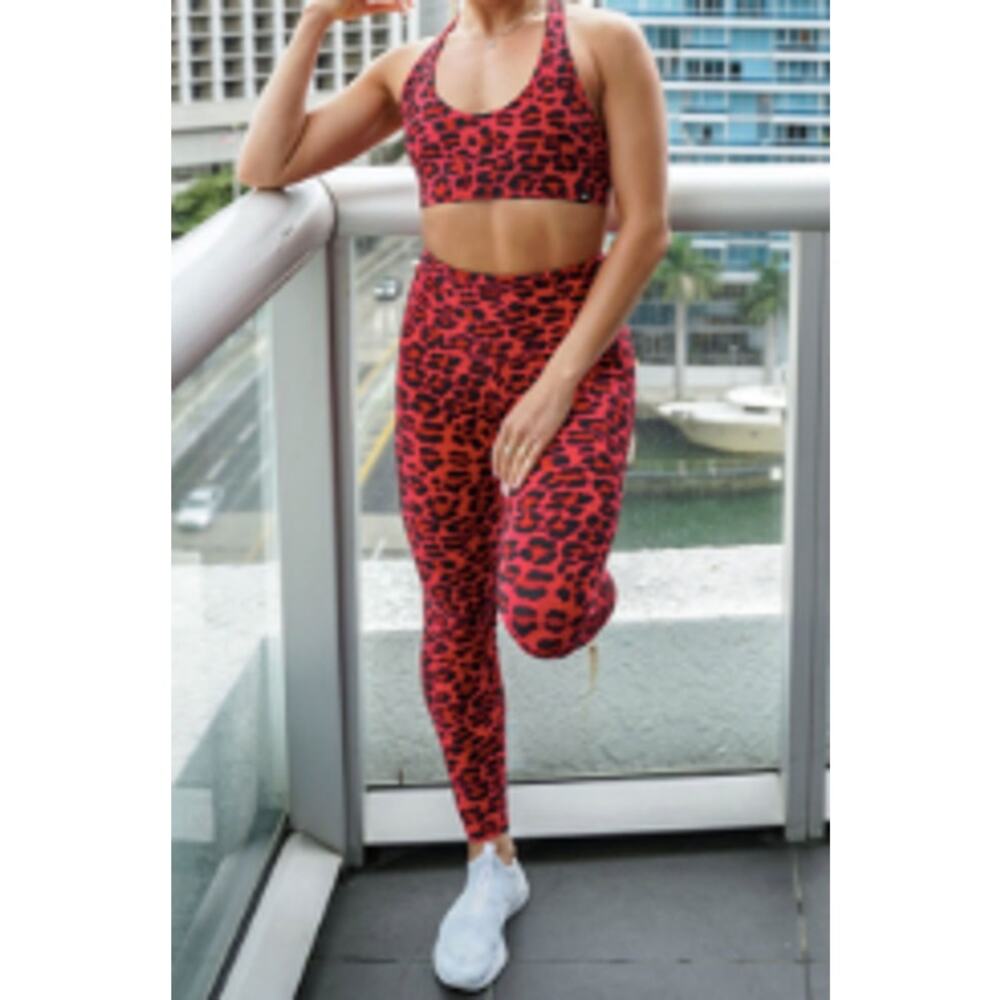 Booty By Brabants Red Leopard Legging OS